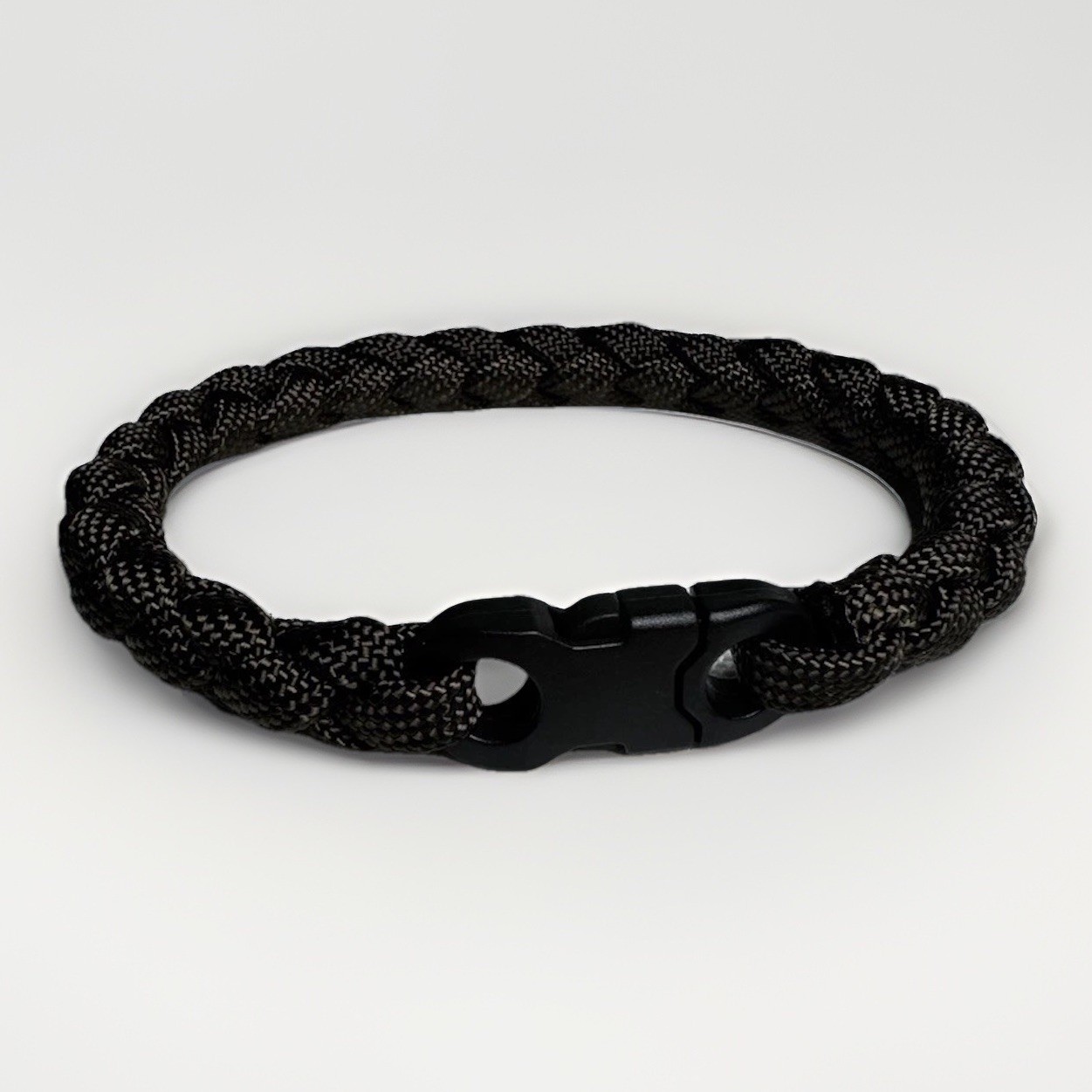 Brown Minimalist Paracord Bracelet Custom Size Handmade Everyday Wear 8mm