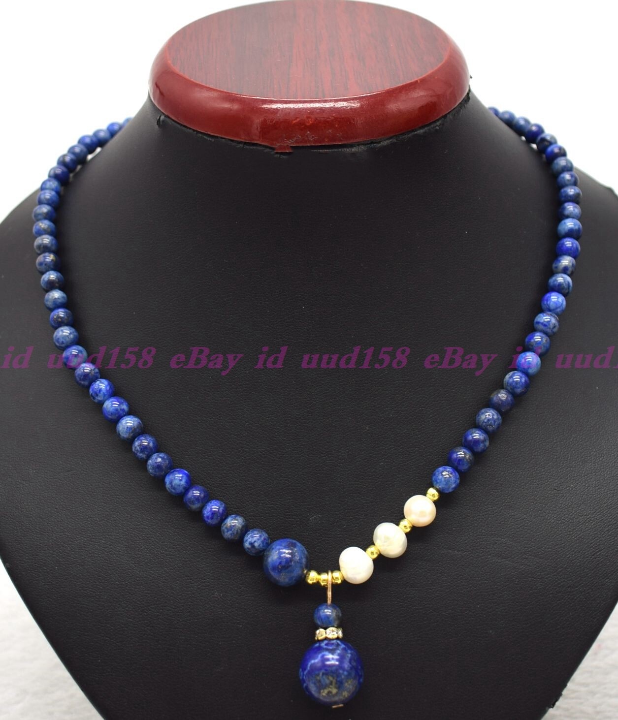 Genuine 6mm Natural Blue Lapis Lazuli Round Gemstone Beads Necklace 16-28 in