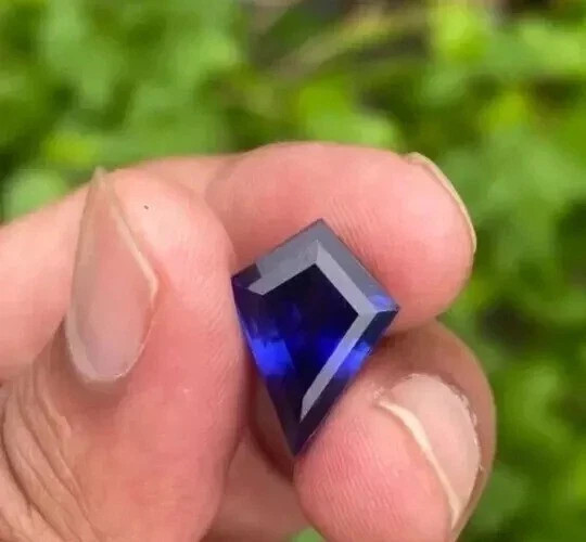 Natural 15.02 Ct Ceylon Blue Sapphire Fancy Cut Certified Loose Gemstone+ Gift