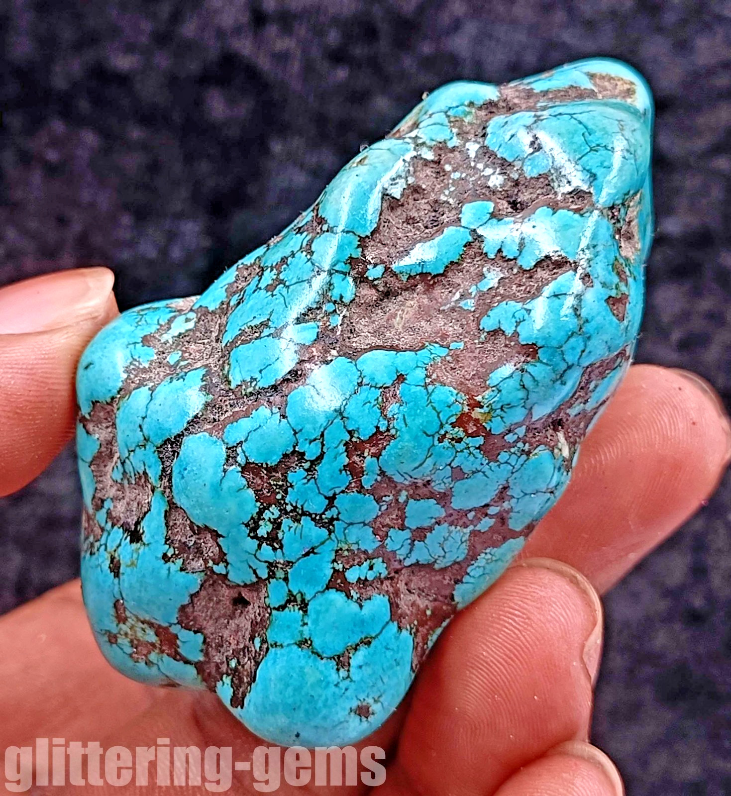 IGL Certified Natural 489.00 Ct Blue Turquoise Tumble Rough Loose Gemstone 5DND