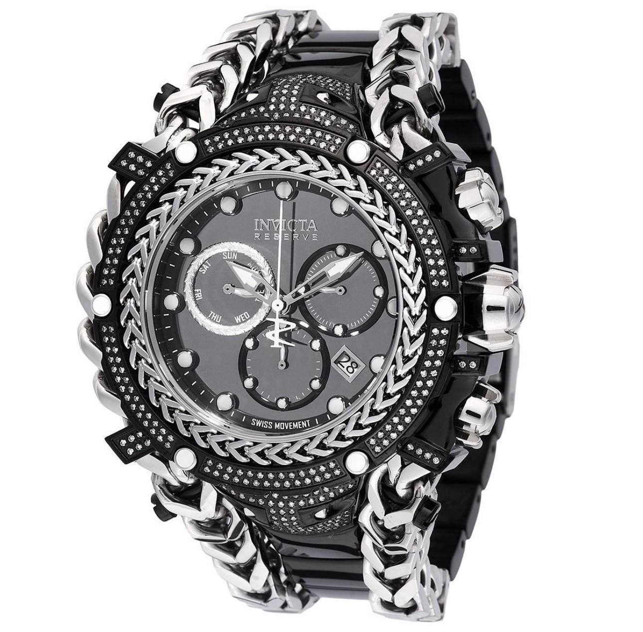 🔥💎Invicta Reserve Gladiator 1.75 Carat Diamond Swiss Ronda Z60 58.3mm 48419