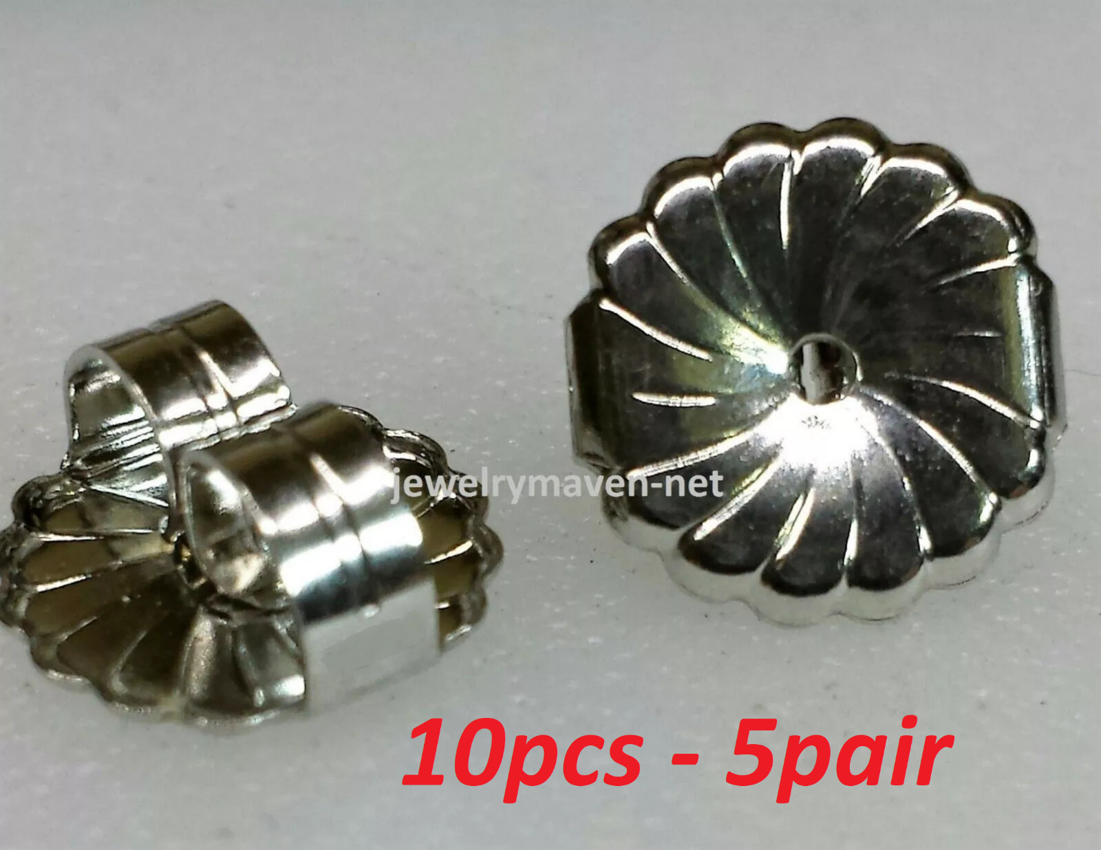 10 Jumbo 9.4mm LARGE STERLING SILVER Monster Earring Friction Push backs Nuts