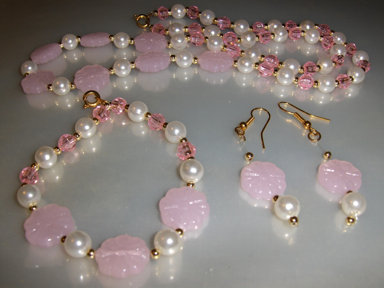 “Flowers & Beads” 3 piece sets