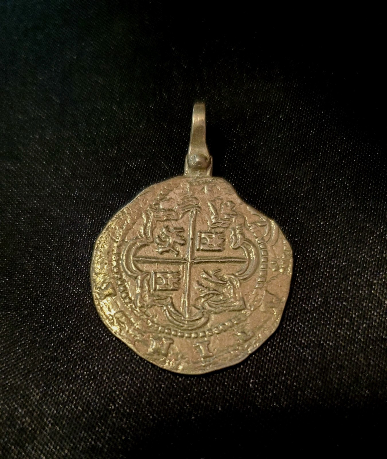 NUESTRA SENORA de ATOCHA Authentic Sunken Treasure Coin Pendant, Authenticated