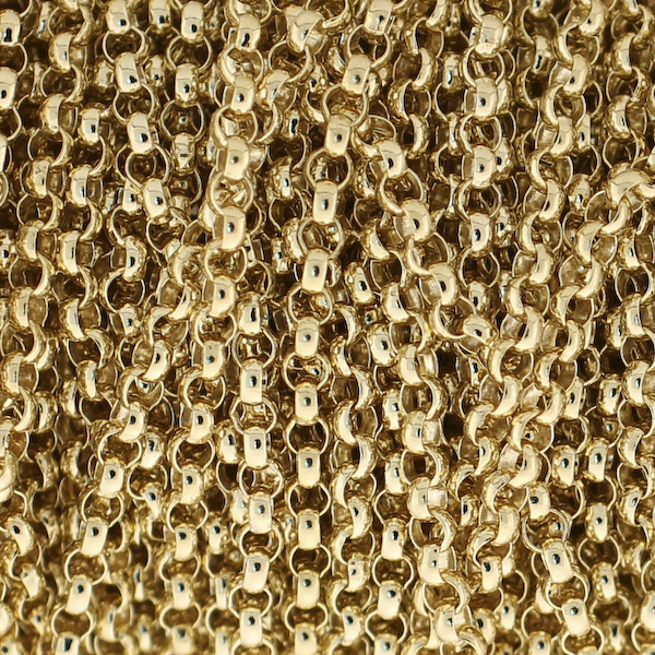14kt Gold Filled Small Rolo Chain. Gold Filled 2mm Rolo. Gold Chain/Foot GF5510