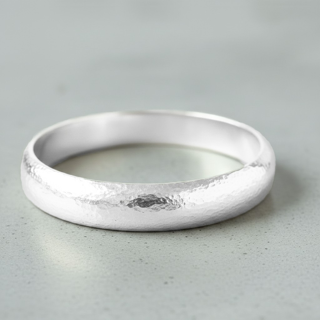 Hammered CUSTOM 999 Silver 95g Ancient Rome Bracelet Bangle 12mm Thick 3.5mm