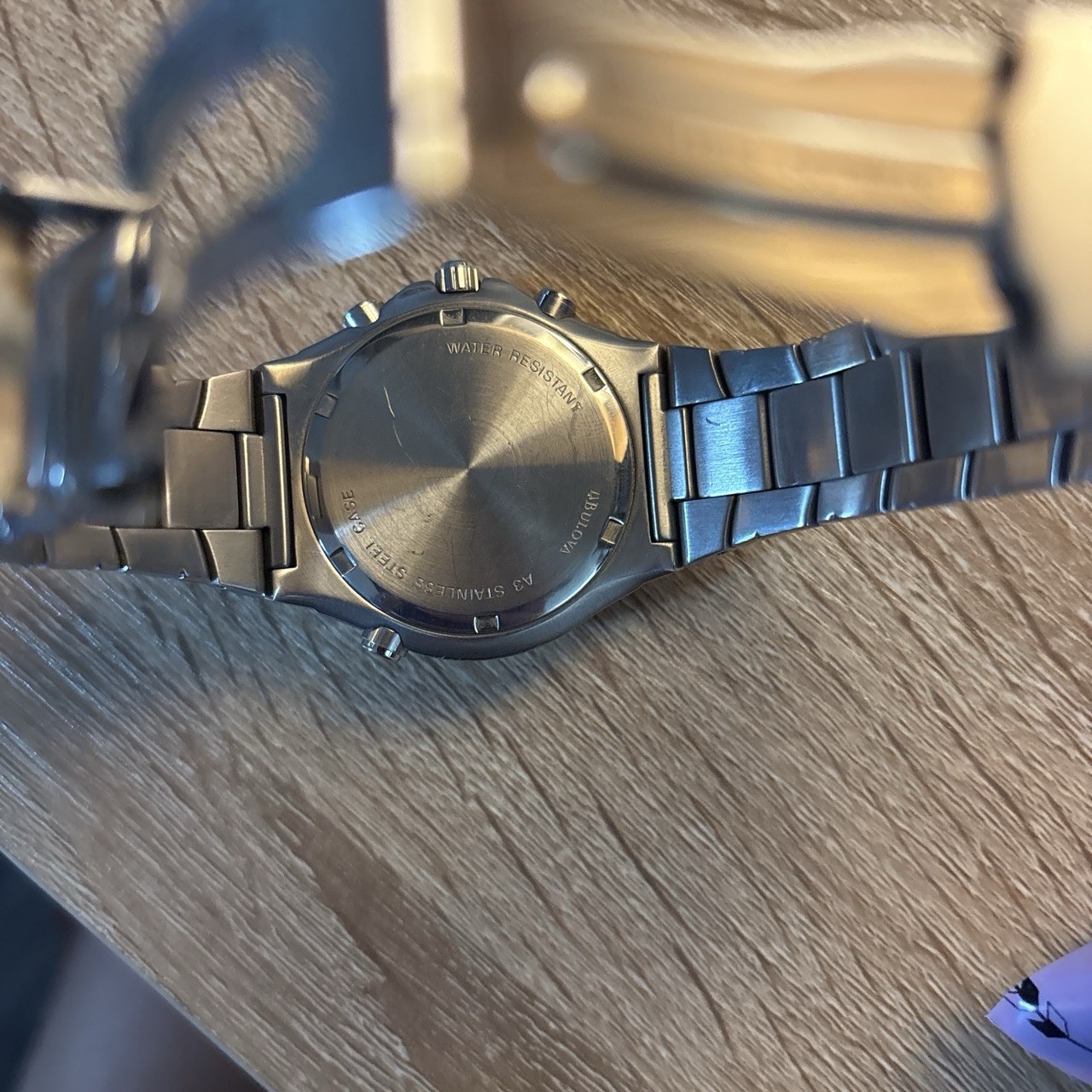 Bulova Marine Star Chronograph Date Quartz Black Dial. Needs battery