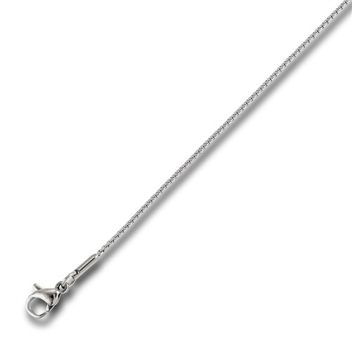 Stainless Steel Rounded Box Chain 1.2mm (16,18,20,24 inches long)