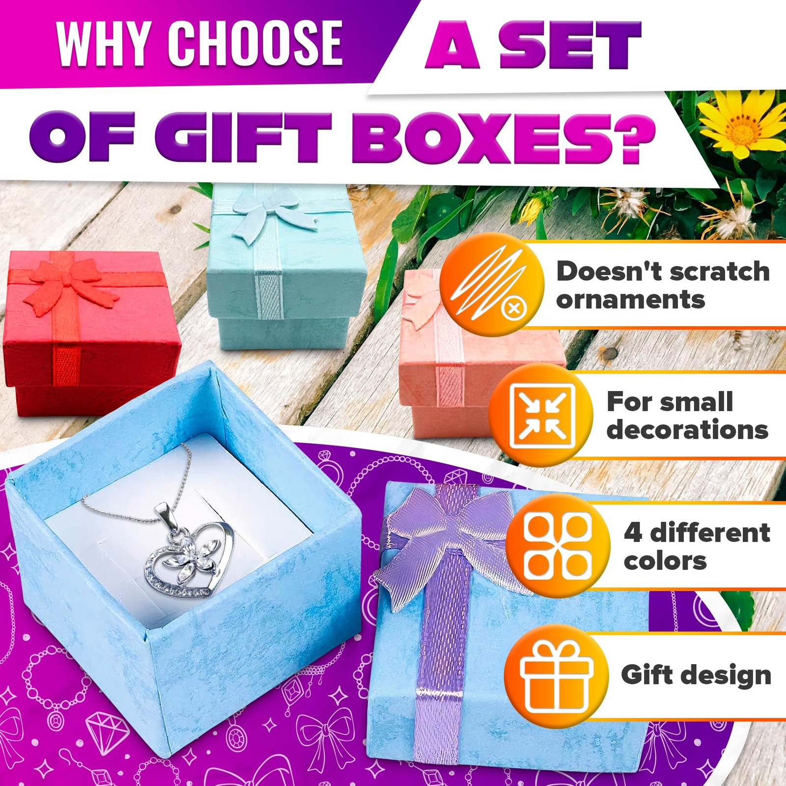24Pcs Ring Boxes for Jewelry Gift – Ring Boxes Bulk Small Boxes for Jewelry Tiny