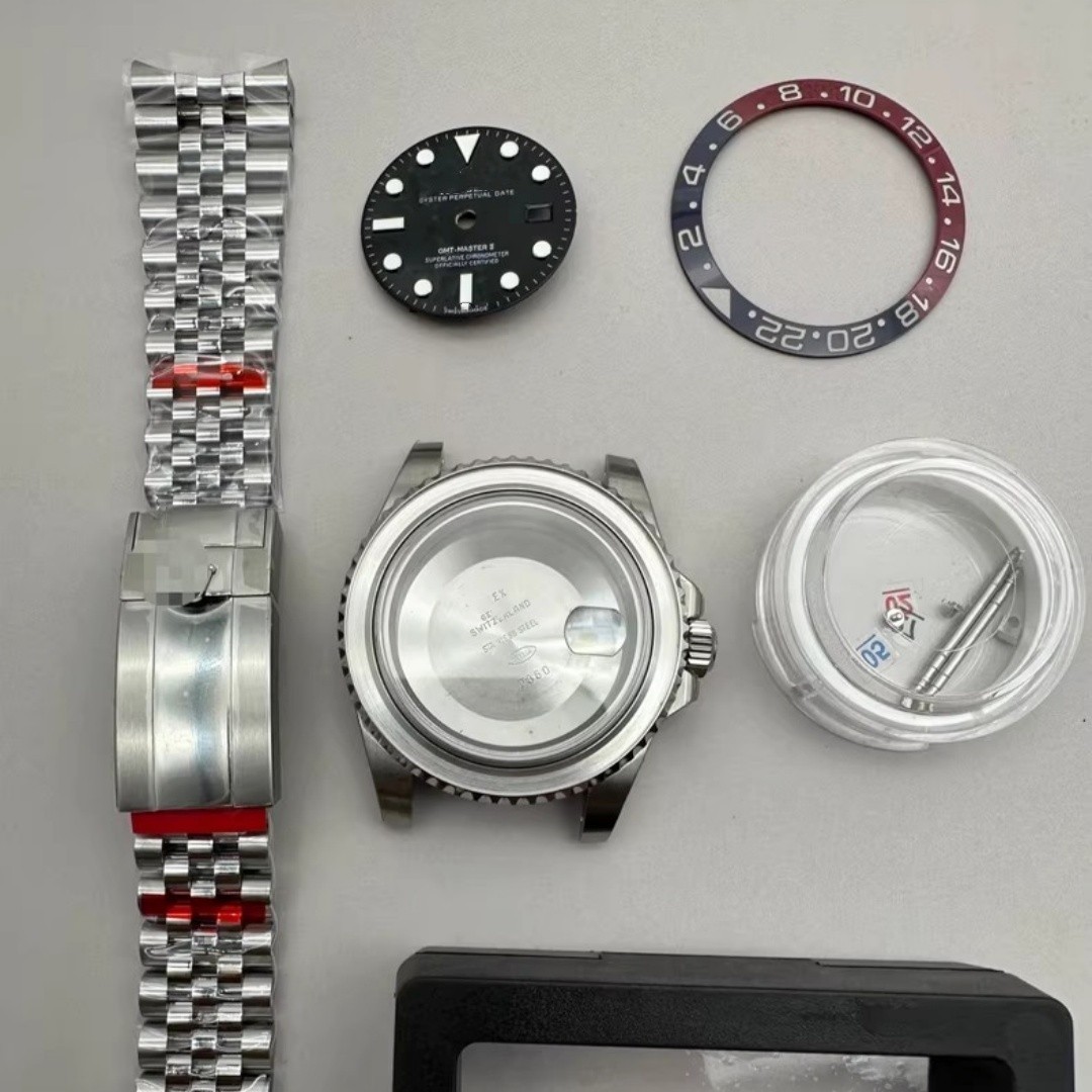 DIY SET for 3285 watch case + dial + hands + Stainless Steel Strap 40mm