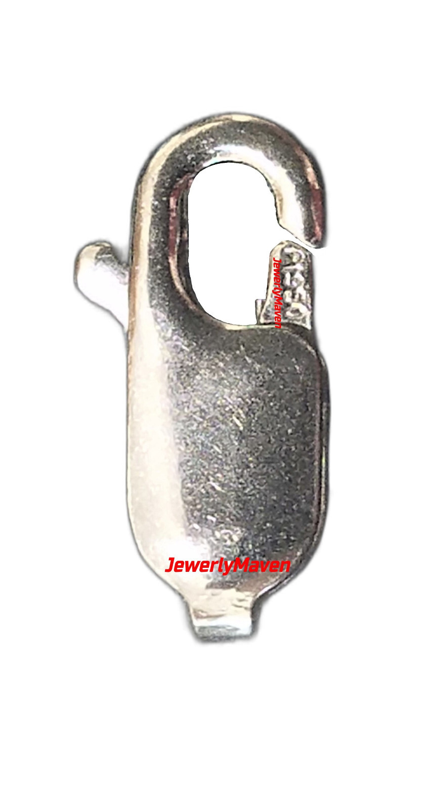 12mm Solid PLATINUM 950 Lobster Chain Bracelet Necklace Clasp JewelryMaven ITALY