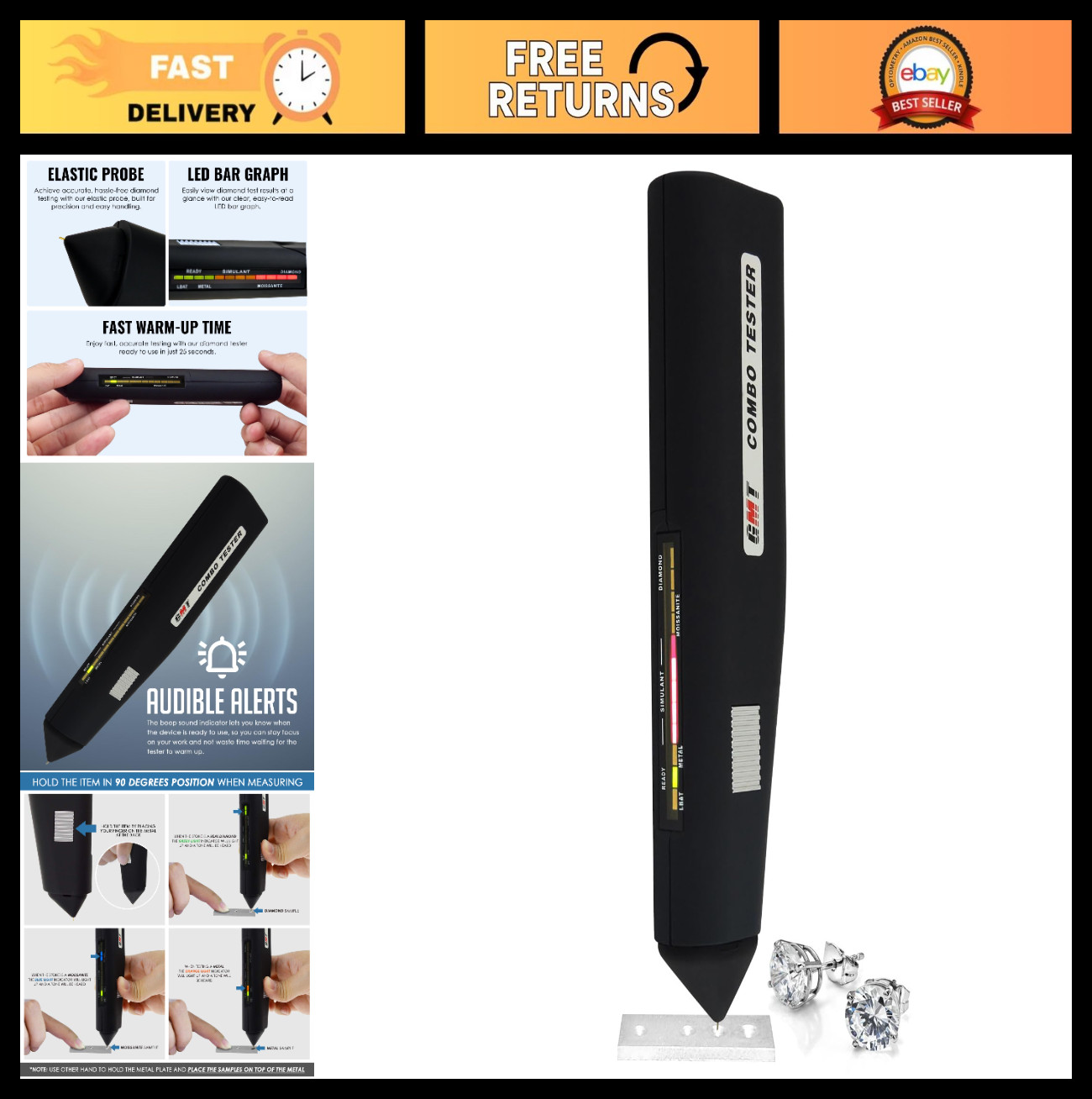 Professional 2-in-1 Diamond & Gem Tester Kit