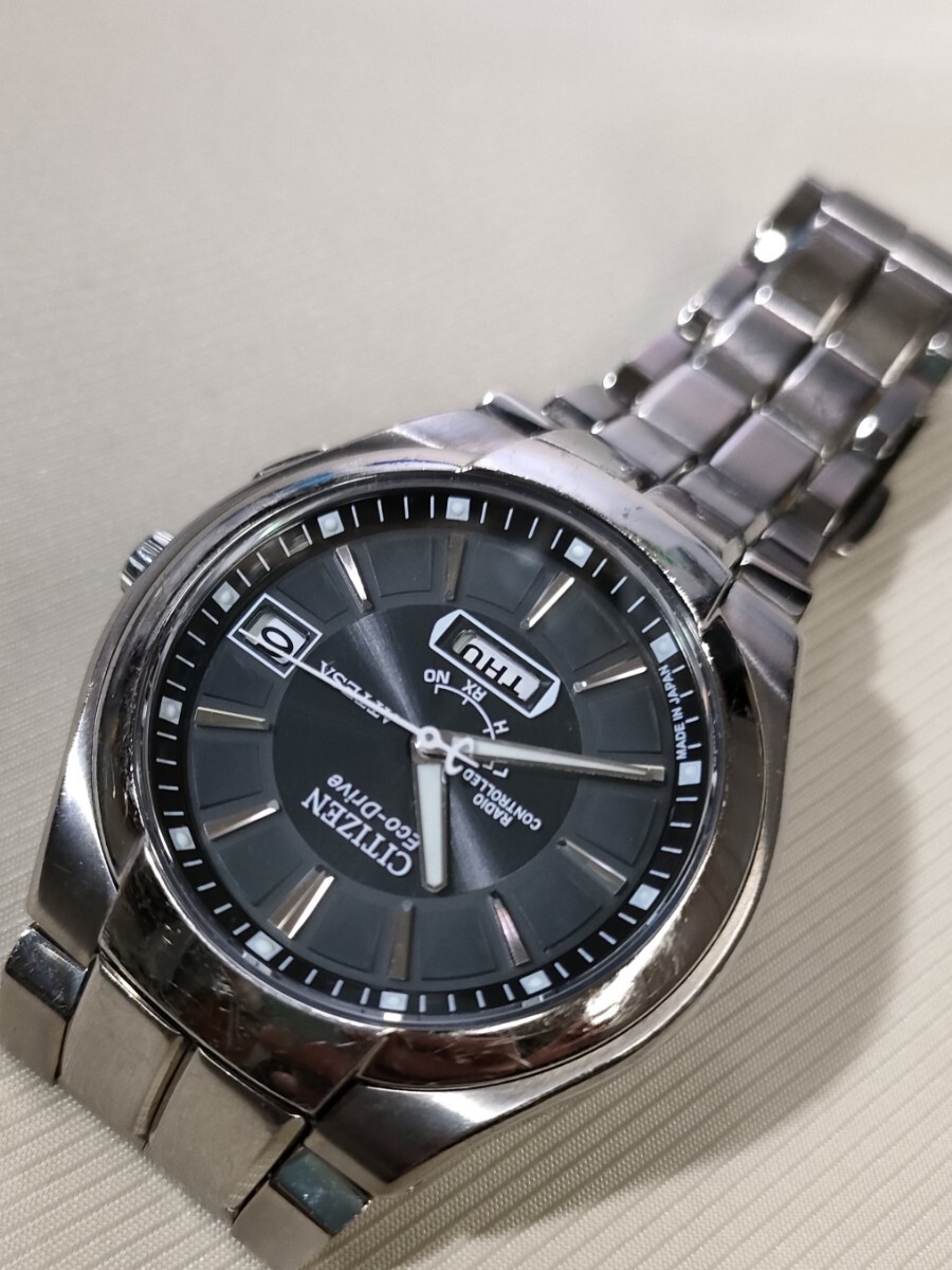 Operational Citizen Attesa Eco Drive regular 73 500 yen radio solar wristwatch A