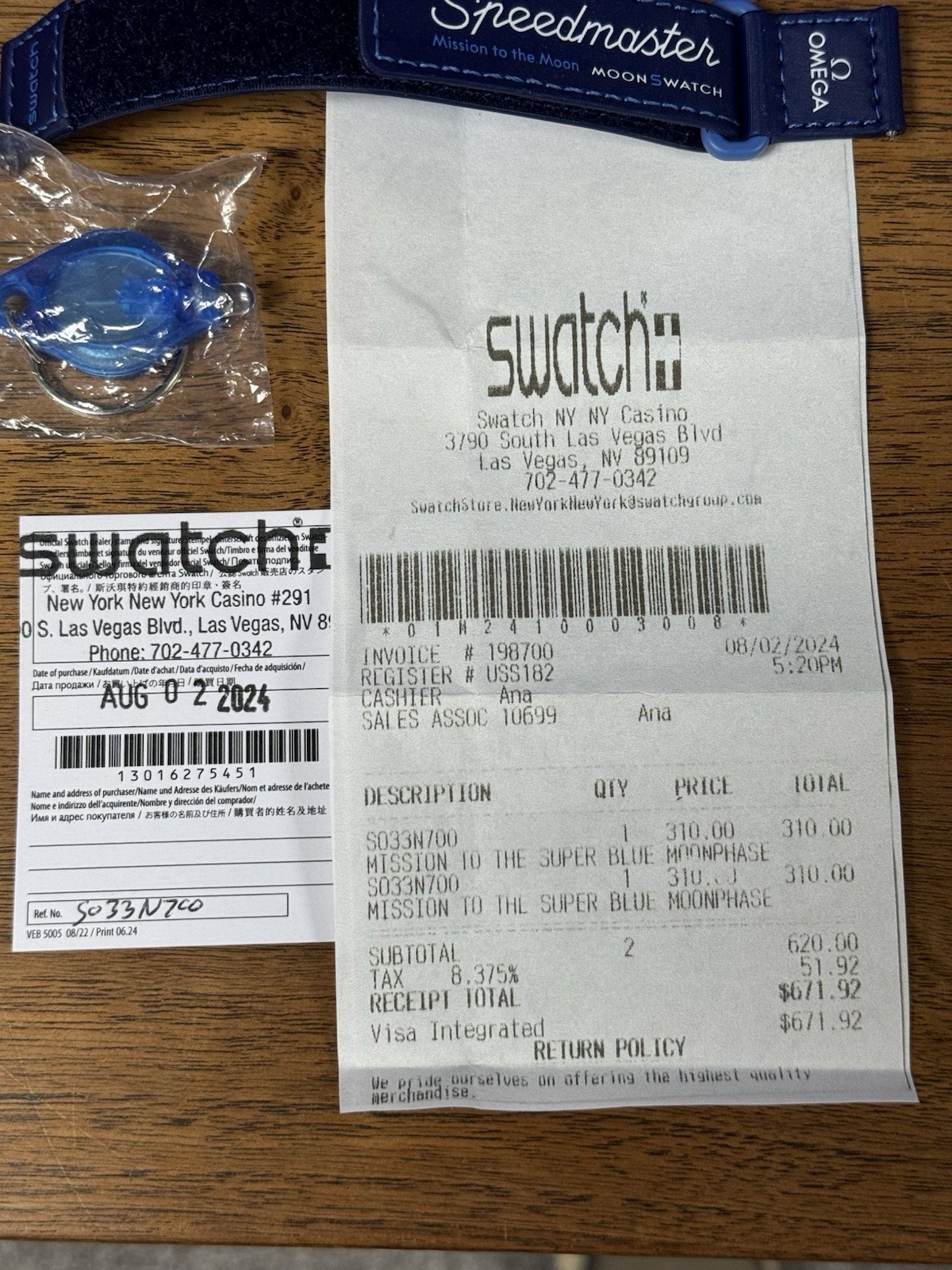 100%Authentic Swatch x Omega Moonswatch Mission To The Super Blue Moon Moonphase
