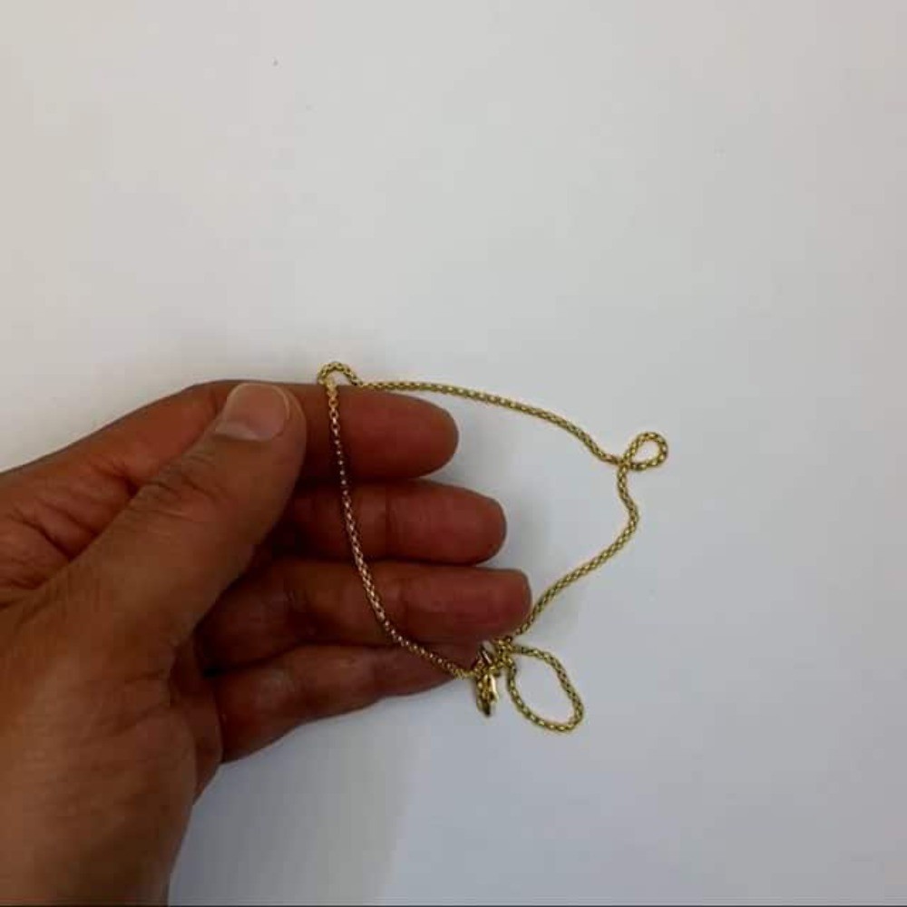 14K Real Gold 1.7mm Solid Round Box Necklace 16″-24″