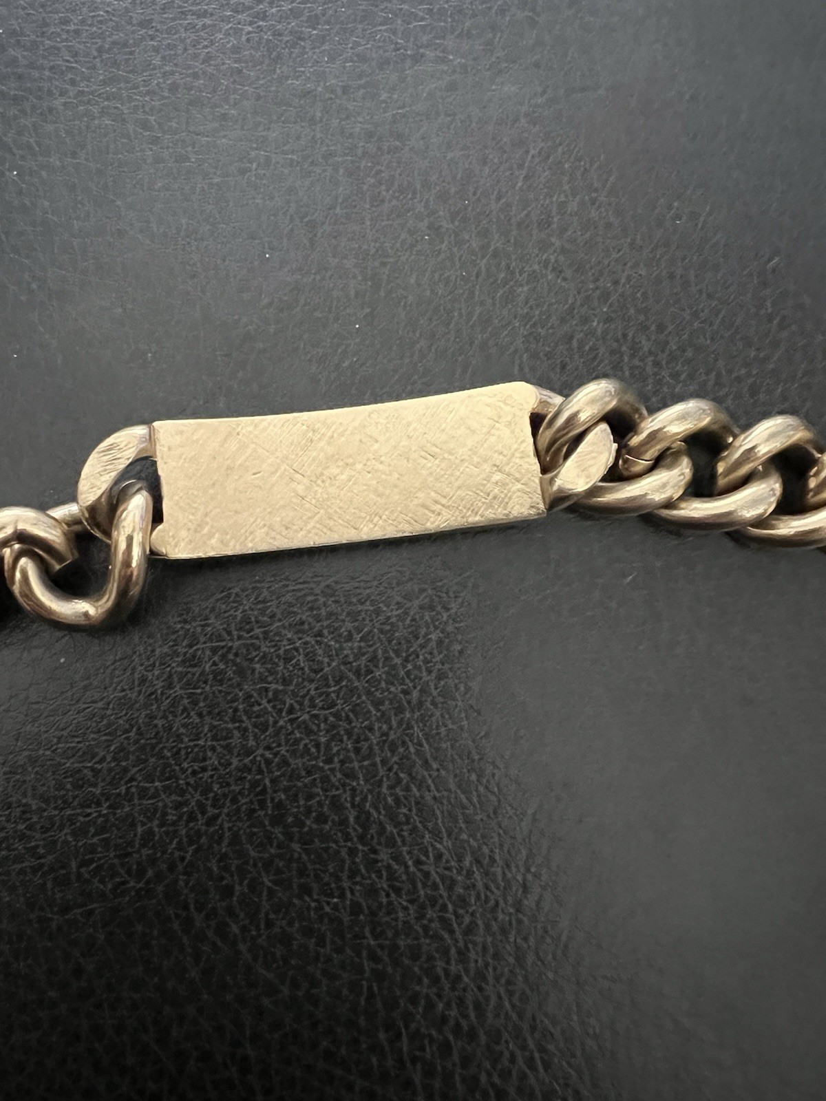 Vintage Men’s 8 1/2 ” Speidel ID Bracelet Gold Tone Nice !