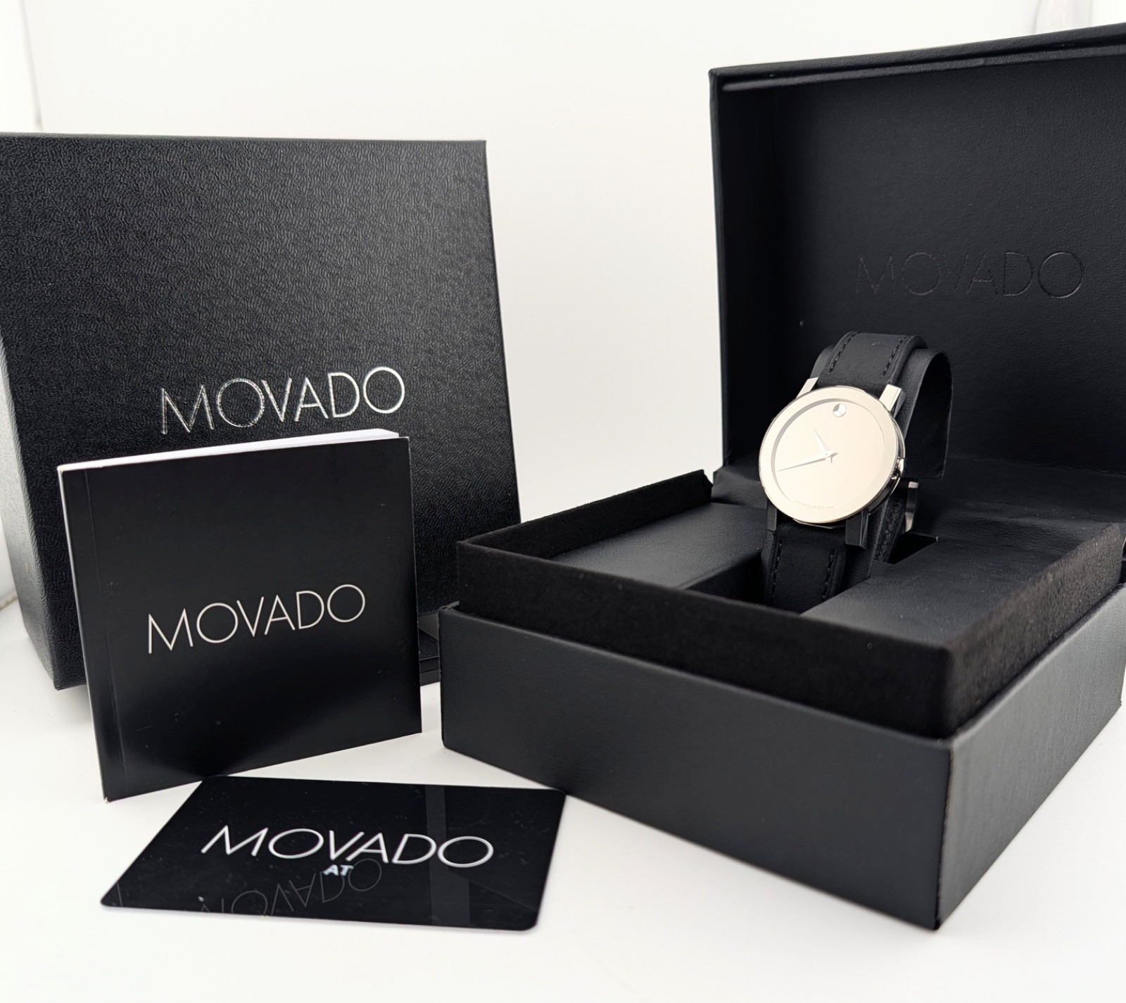 Movado Men’s Sapphire Mirror Bezel/Dial; Model #84.G1.2896 ~New Movement/Crystal