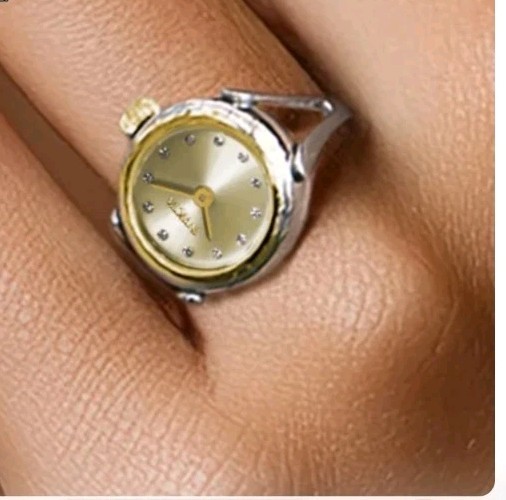 Timeless INVICTA LADIES Mini ANGEL RING Watch 48576 ***Two Tone**Msrp $199.
