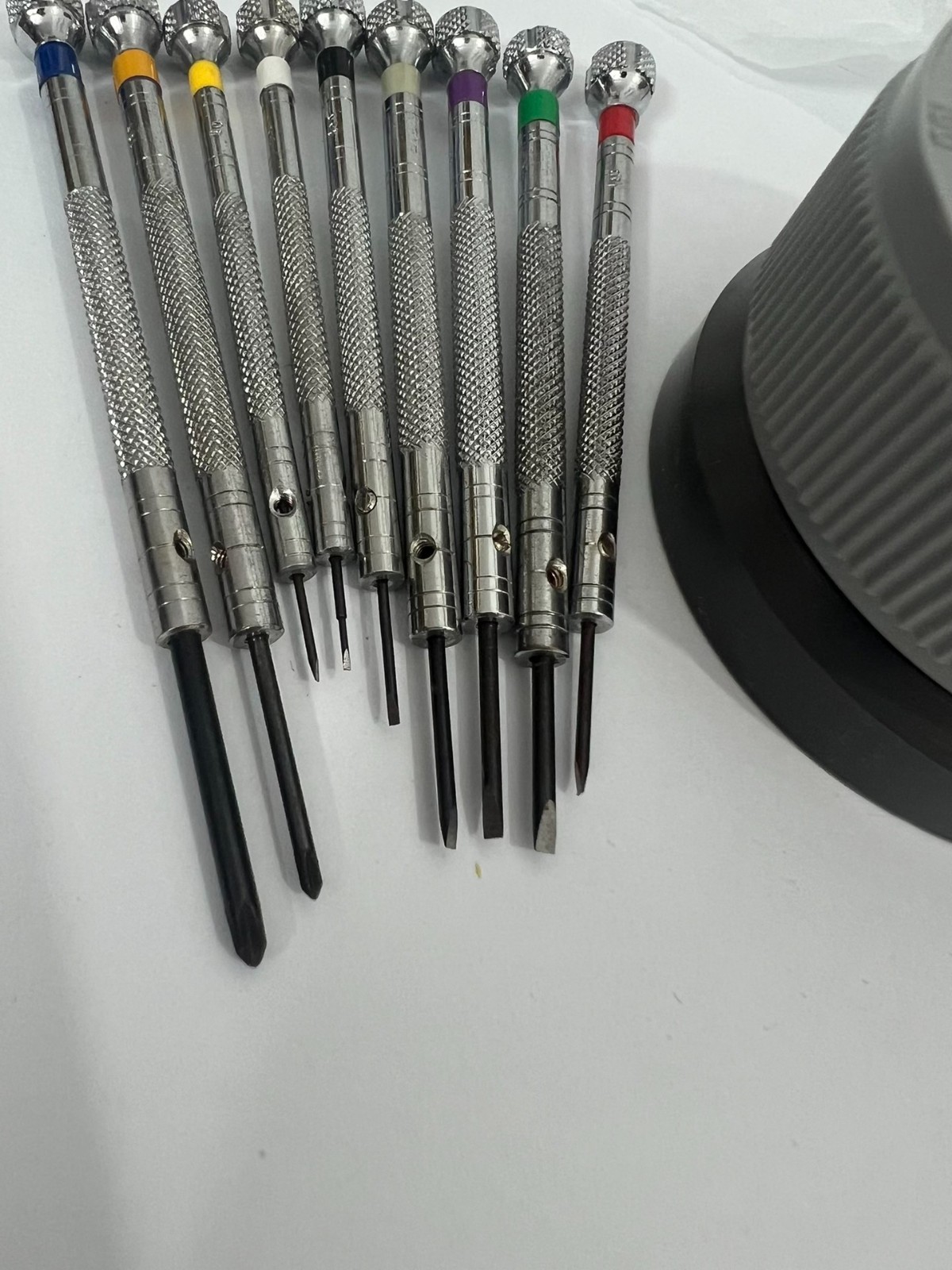 Bergeon 5970 Watchmaker Screwdrivers Set With Rotary Stand Swiss Made Box