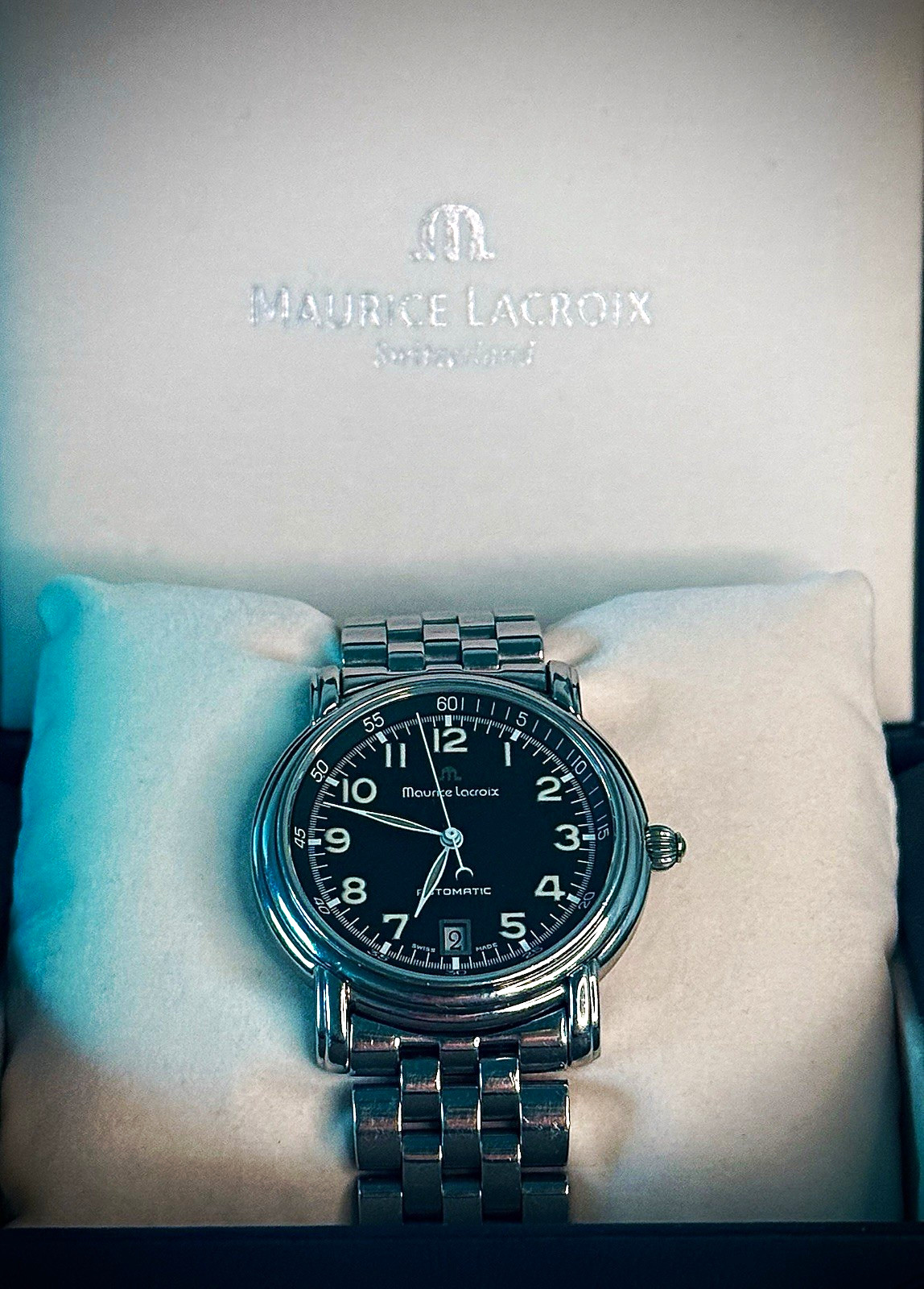 Rare Maurice Lacroix Pontos Automatic Swiss Watch – Full Set Box & Papers