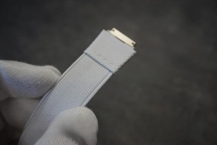 Replacement Light Gray Elastic Strap Watch Band Fits Richard Mille RM010
