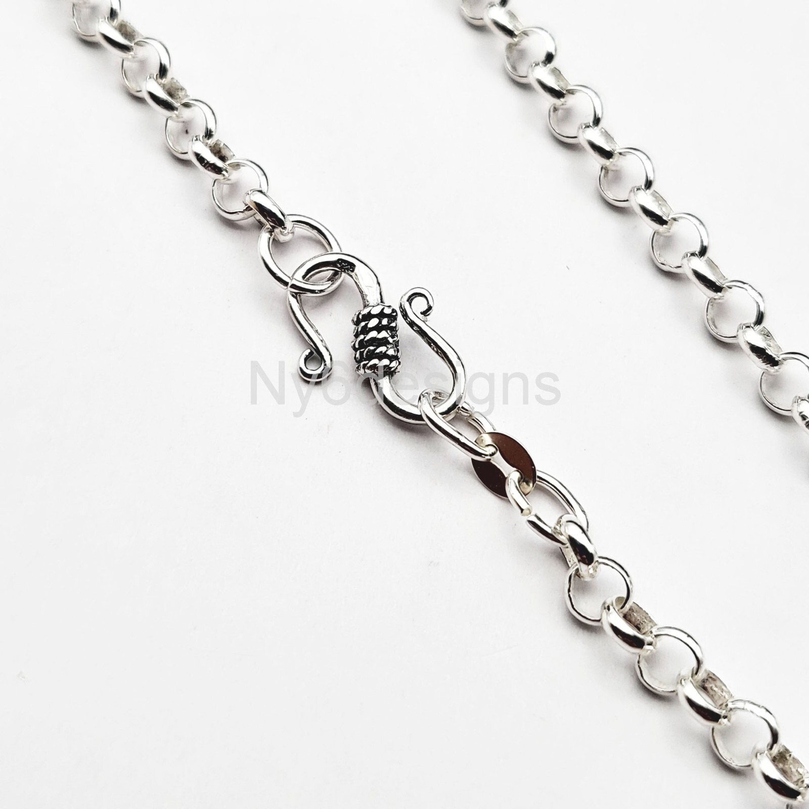 925 Sterling Silver Chains Rolo Soldered Necklace Belcher 3mm 4mm 5mm 7″-36″
