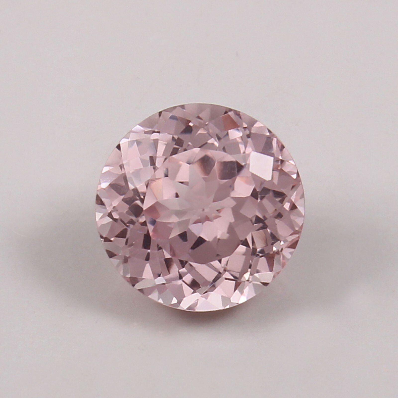11×11 MM Natural Flawless Mozambique Pink Morganite Round Cut Loose Gemstone
