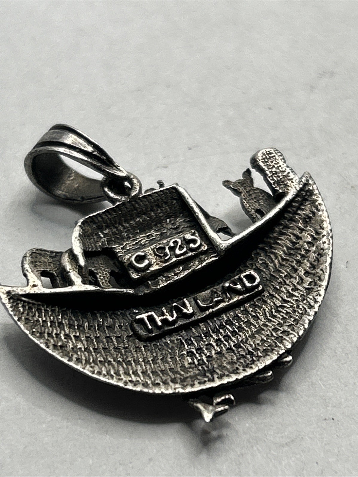 925 Sterling Silver Noah’s Ark Pendant Animals Biblical
