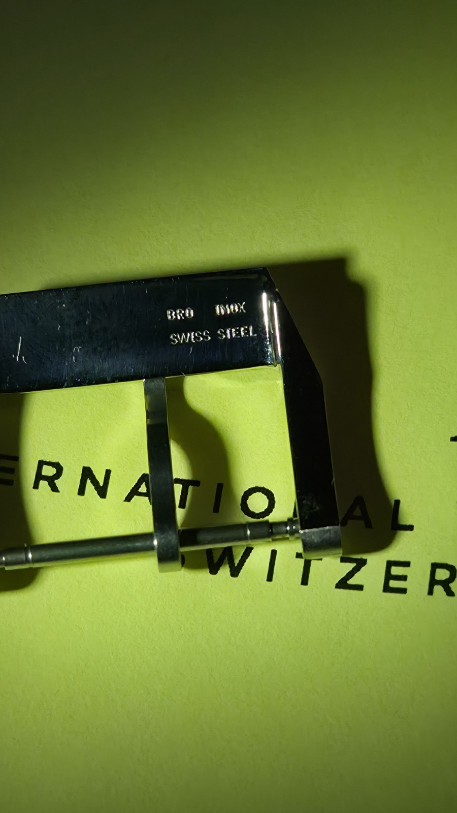 Authentic (OEM) IWC 20mm Brushed / Satin Stainless Steel Tang Buckle Clasp