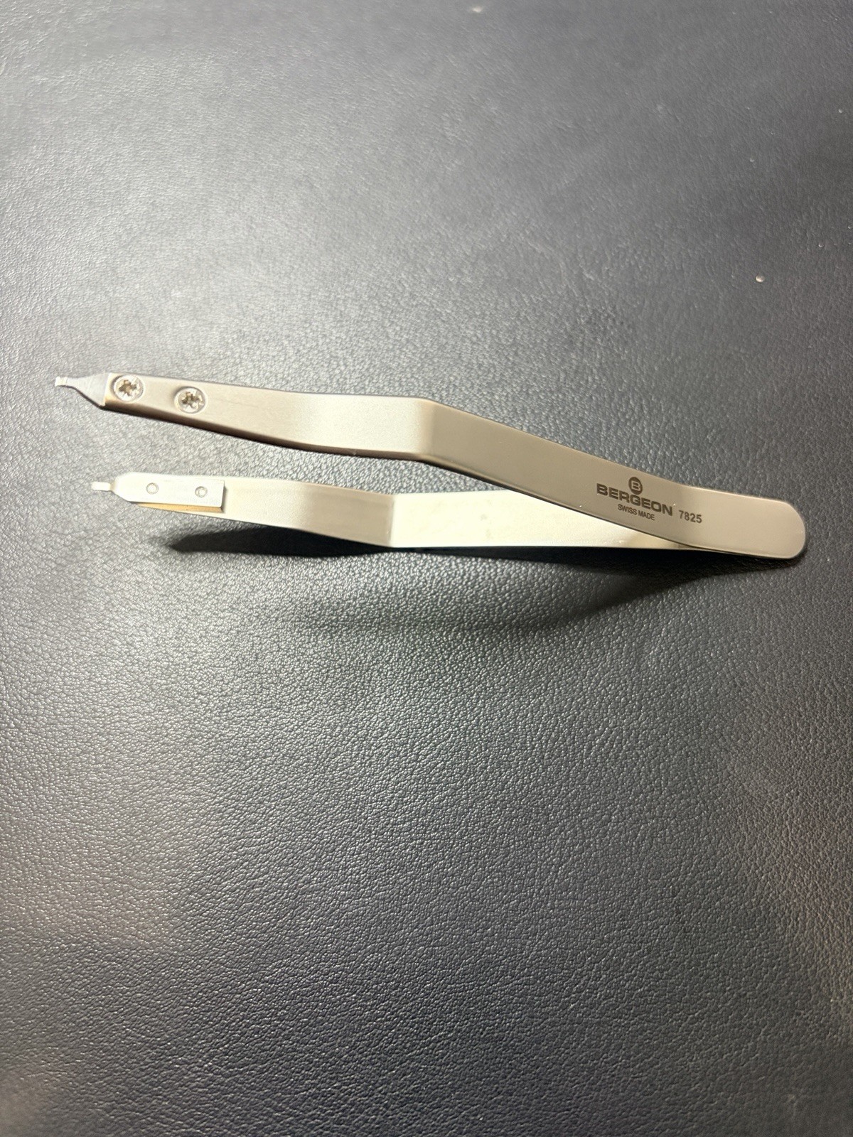Bergeon 7825 Spring Bar Tweezers With New Replacement Tips