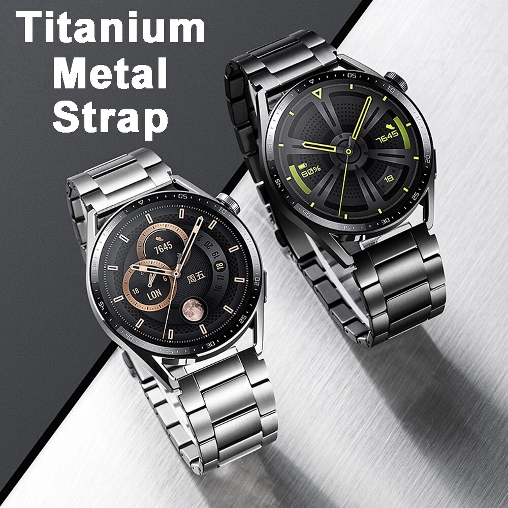Titanium Alloy Metal 16mm 18mm 20mm 22mm Bracelet Quick Release Watch Band Strap