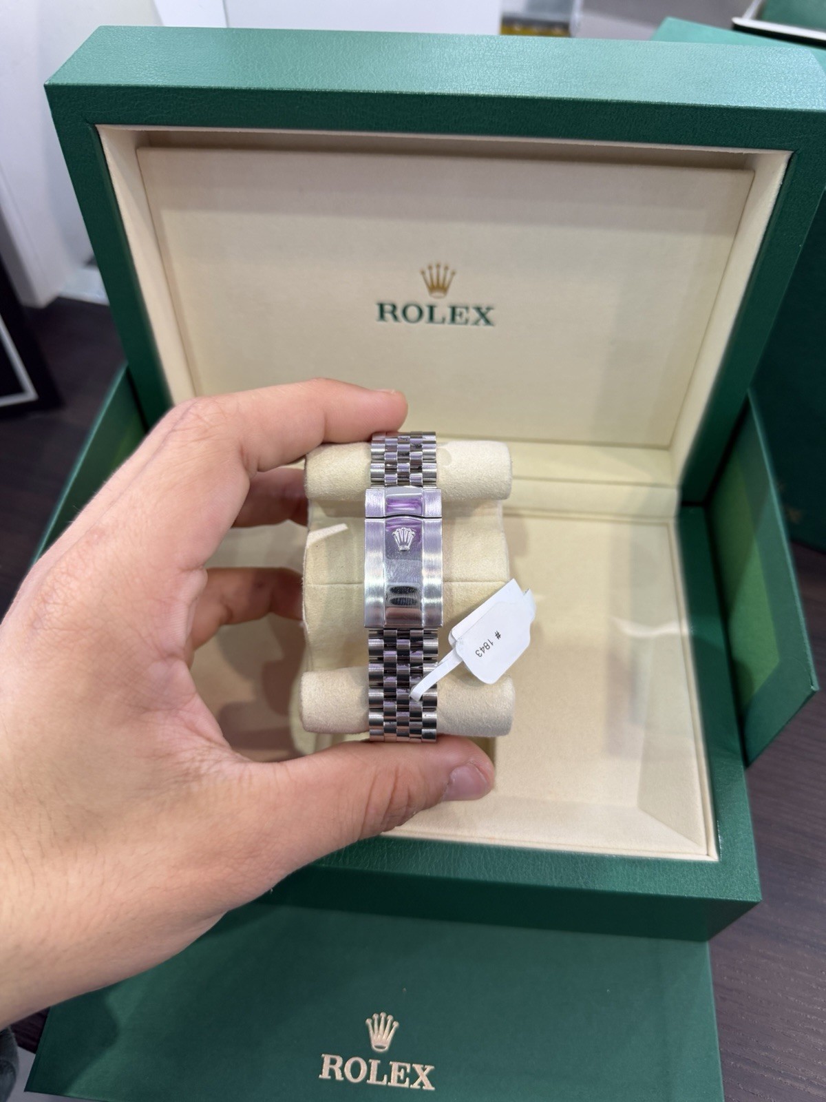 2021 Rolex Datejust 126334 Rhodium Diamond Dial SS Fluted Jubilee FULL SET!!41mm