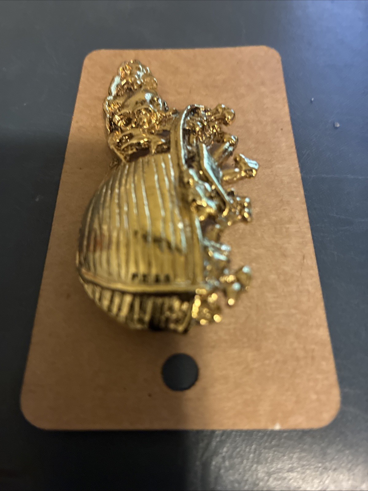 Noah’s Ark Gold Tone Brooch