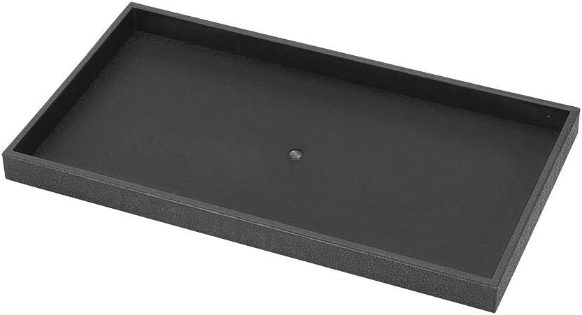 50 Jewelry Trays Black Organizer 14 ¾ X 8 ¼” X 1″ Storage Plastic Stackable