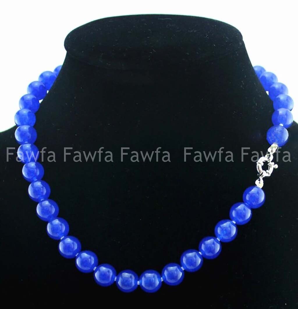 New Beautiful 6/8/10/12mm Natural Multicolor Round Gemstone Beads Necklace 18”