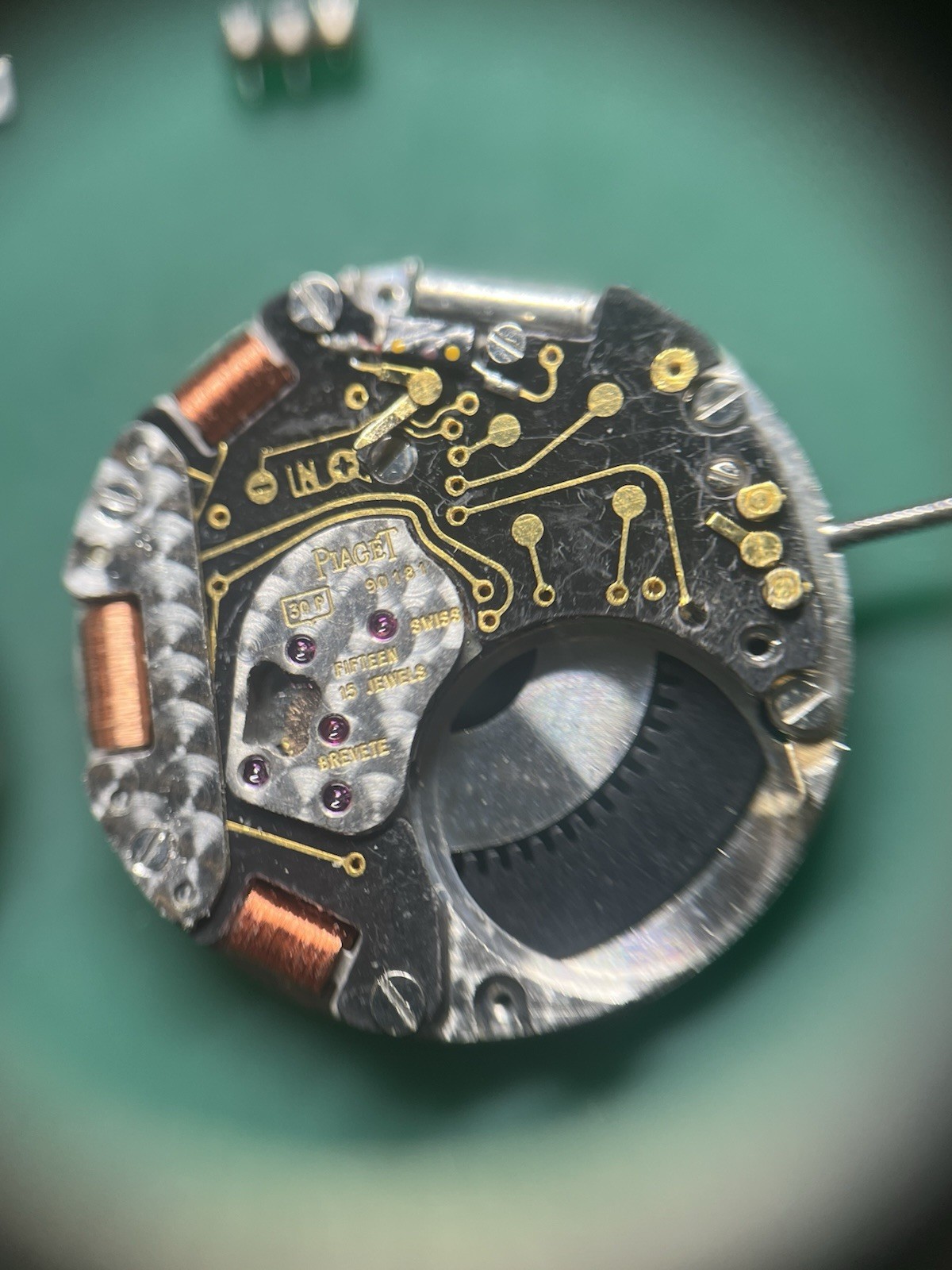 Two Partial Piaget 30P Quartz Watch Movements 15j Used In Polo And Dancer Models