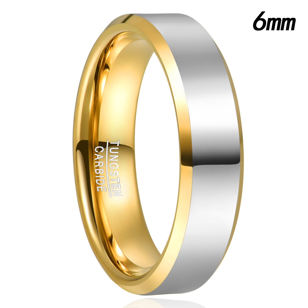 Rose Gold Color Tungsten Carbide Engagement Rings For Men Women Wedding Bands