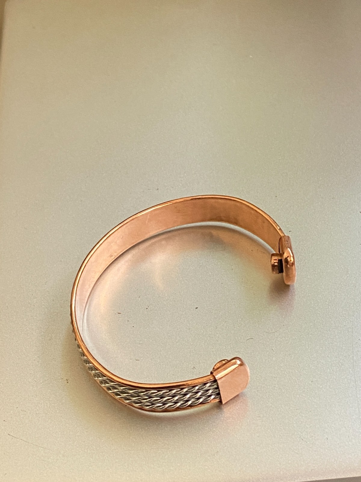 100% Copper Bracelet. Handmade Twisted Medicine Bracelet Arthiritis Pain Therapy