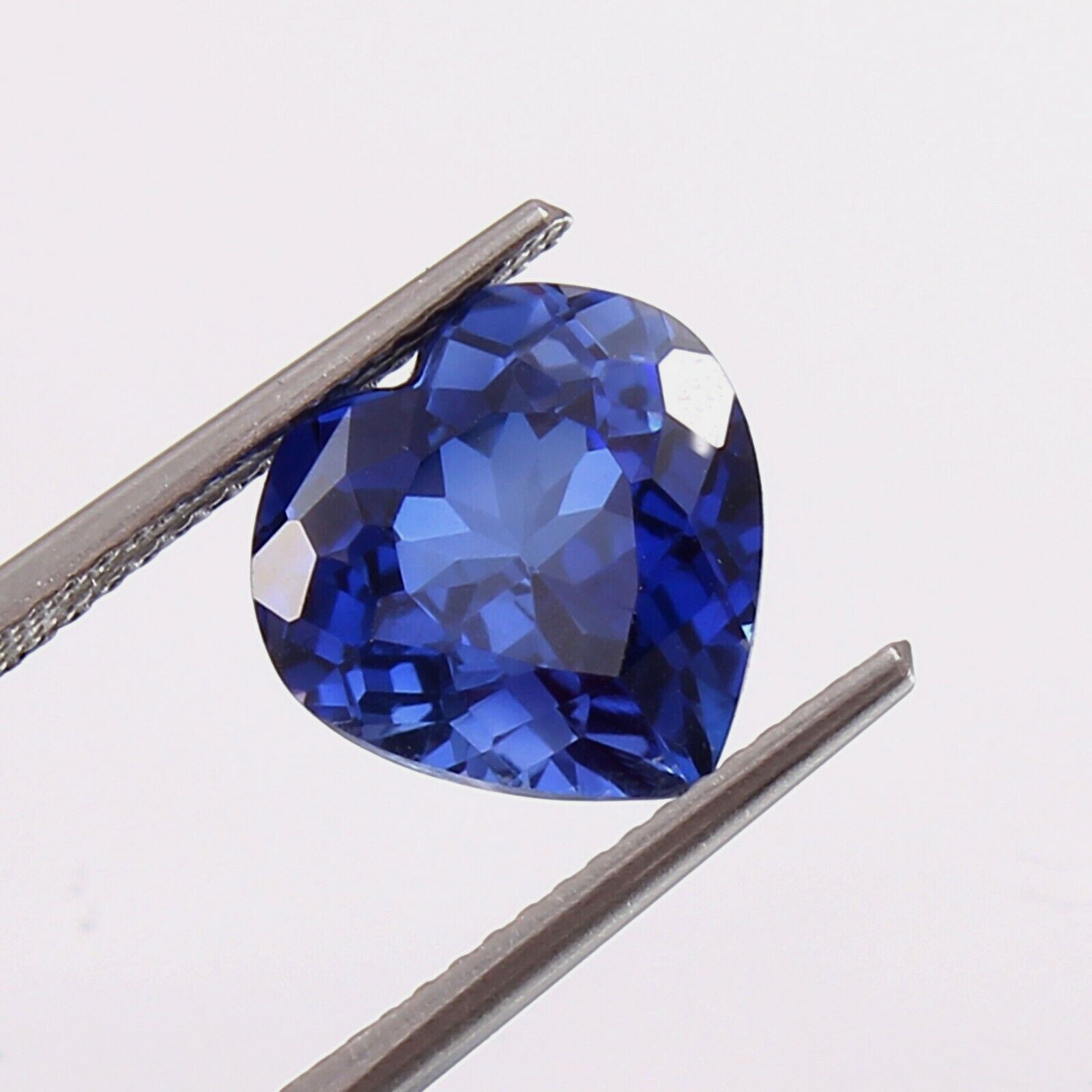 AAA Natural Flawless Ceylon Blue Sapphire Heart Shape Loose Gemstone Cut 10x10MM
