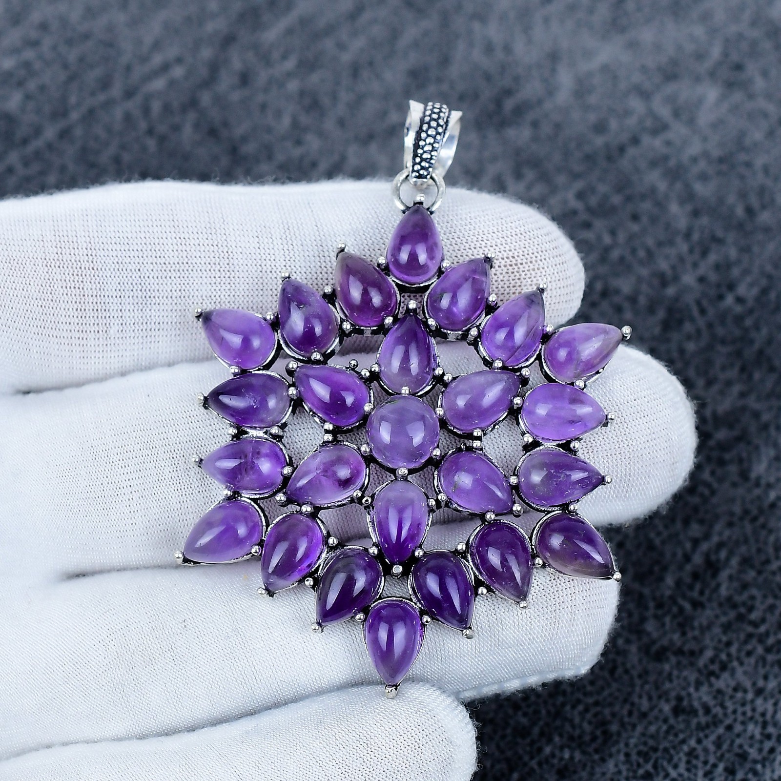 Amethyst Pendant 925 Sterling Silver Pendant Handmade Gemstone Jewelry Gift