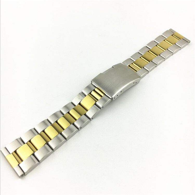 Solid Stainless Steel Watch Strap Band Butterfly Clasp16/18/20/22/24/26/28/30mm