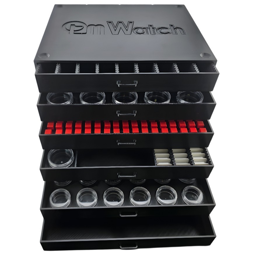 Professional Modular Watch Part Storage System – 3D Printed ABS Drawers & Bins
