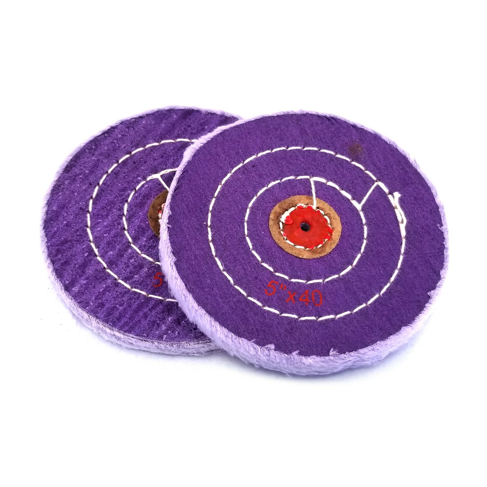 Berry Muslin Chemical Treated Buff 5″ x 40ply Polishing Buffing Wheel – 2pcs