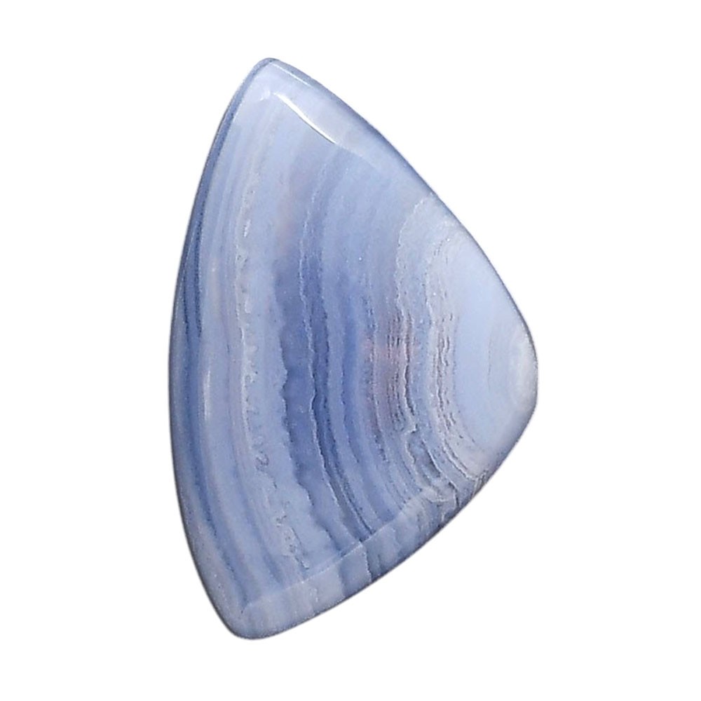 Natural Blue Lace Agate 20.3×31.8×6.5mm Fancy Shape Polished Gemstone LS89-05458