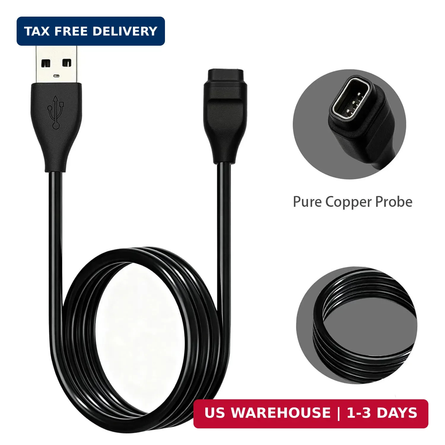 2-Pack 3.3ft Replacement Charging Cable, Charger for Coros Pace 3/Pace 2/Apex…