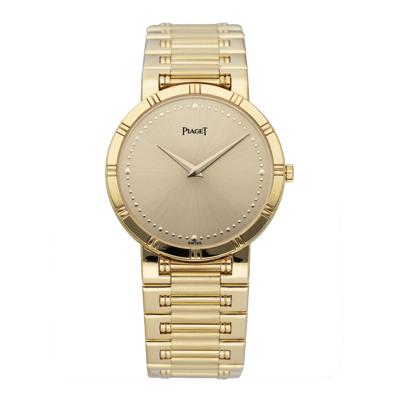 Piaget Dancer 84023 K81 Champagne Dial 18K Yellow Gold Ladies Watch