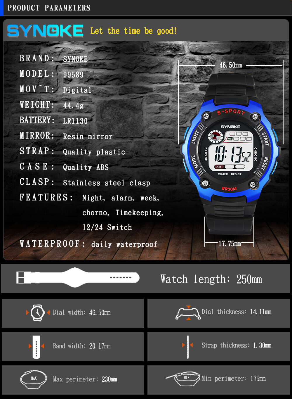 Kids Digital Electronic Watch Waterproof Children Boys Girls Sports LED Watches