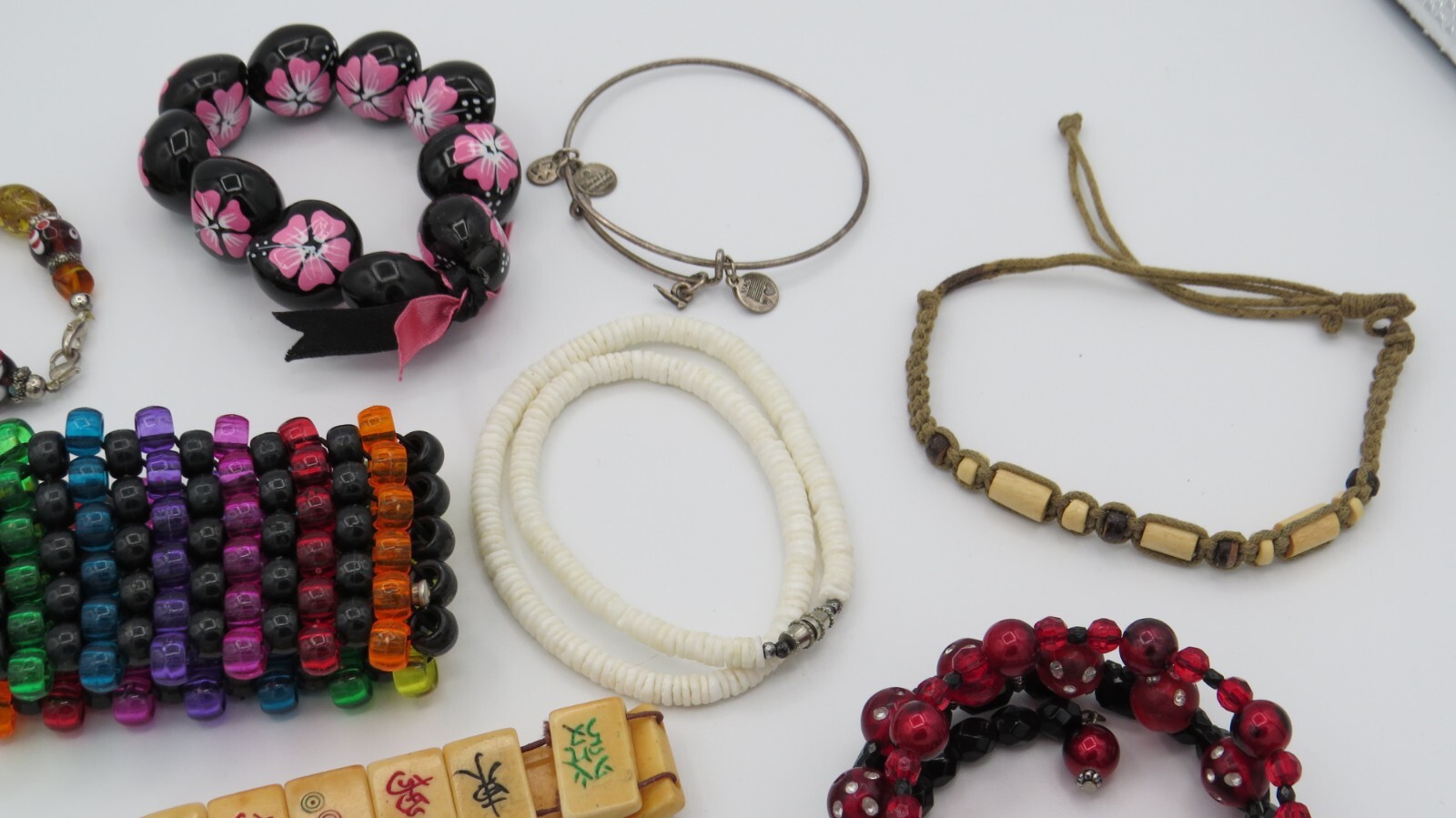 Costume Jewelry Lot 16 Necklaces 13 Bracelets 9 Earrings 6 Pins/Pendan Resale #5