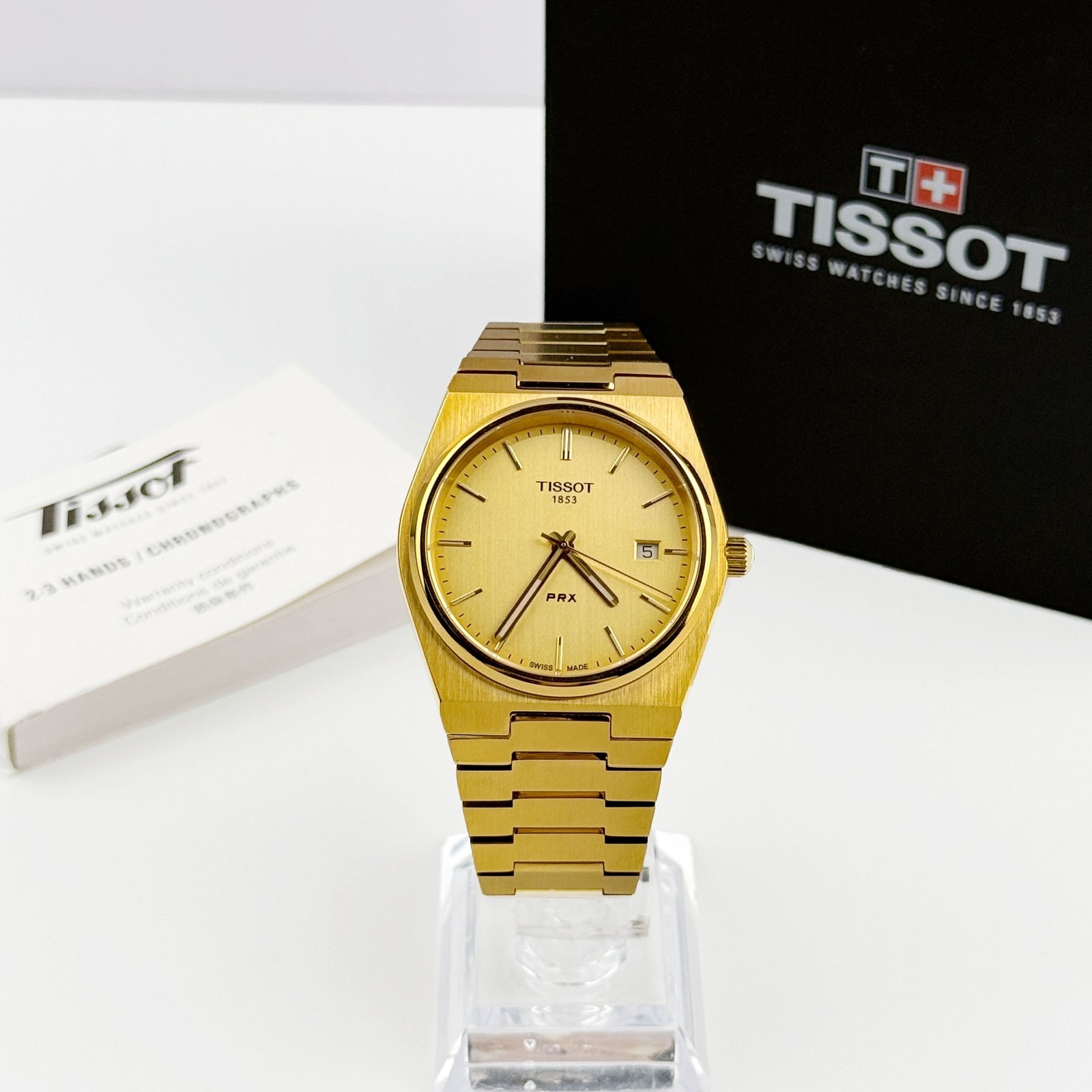 Tissot PRX T137.410.33.021.00 Champagne Dial 316L Stainless Steel Men’s Watch