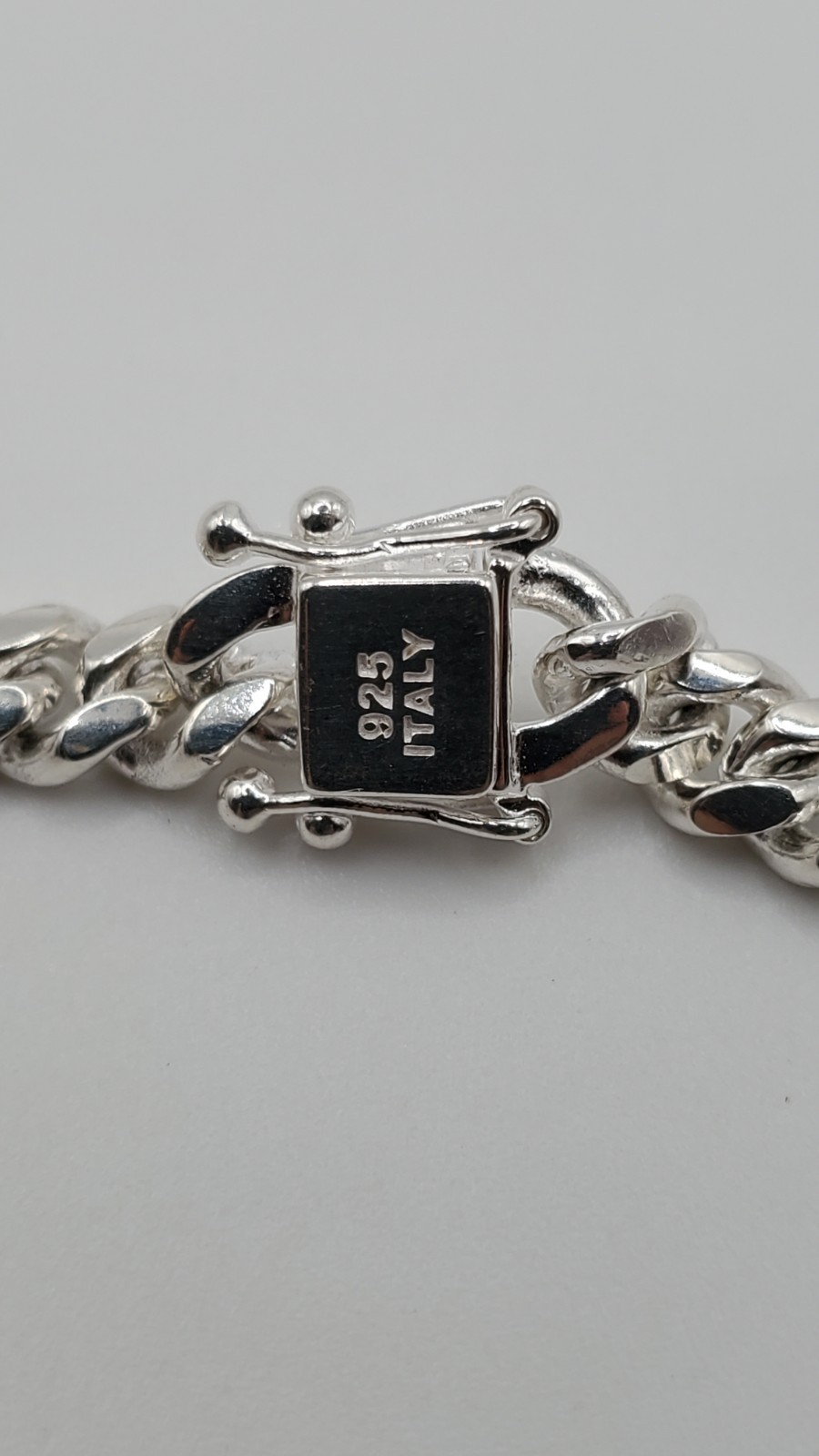 Solid 925 Sterling Silver Miami Cuban Chain 6.2mm 22-24″ Box Lock Men Italy, NEW